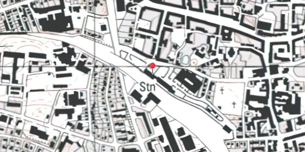 Historisk kort over Holbæk Station