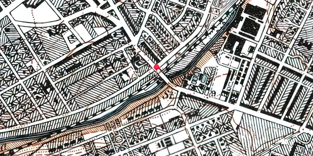 Historisk kort over Grøndal S-togstrinbræt