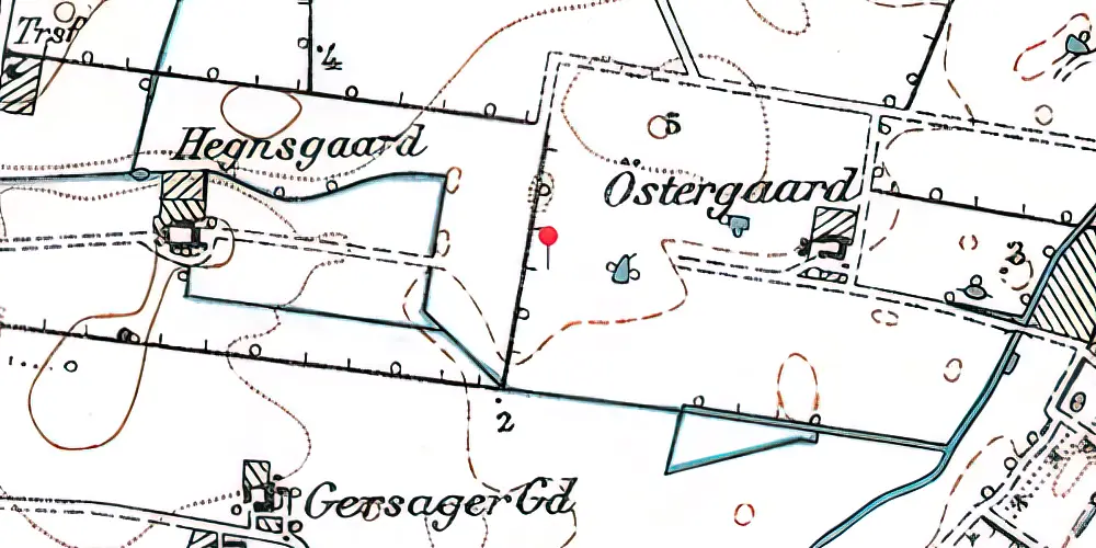 Historisk kort over Hundige S-togsstation
