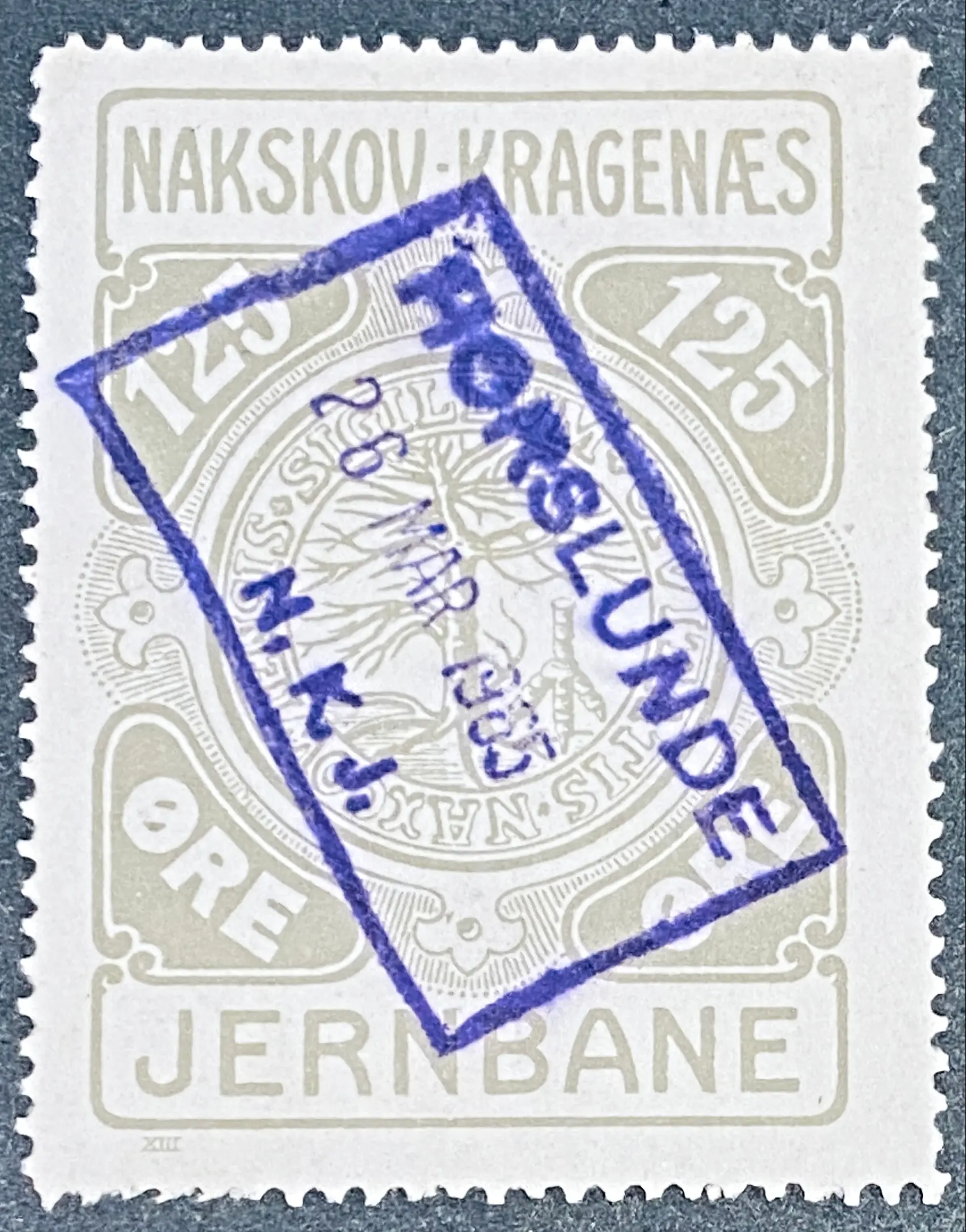 NKJ 29 - 125 Øre - Grå.