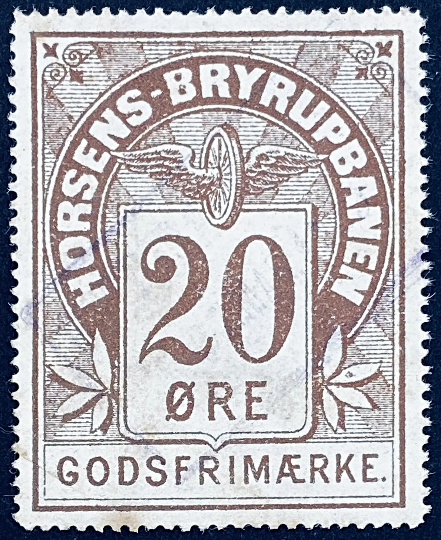 HBJ 10 - 20 Øre - Mørkebrun.