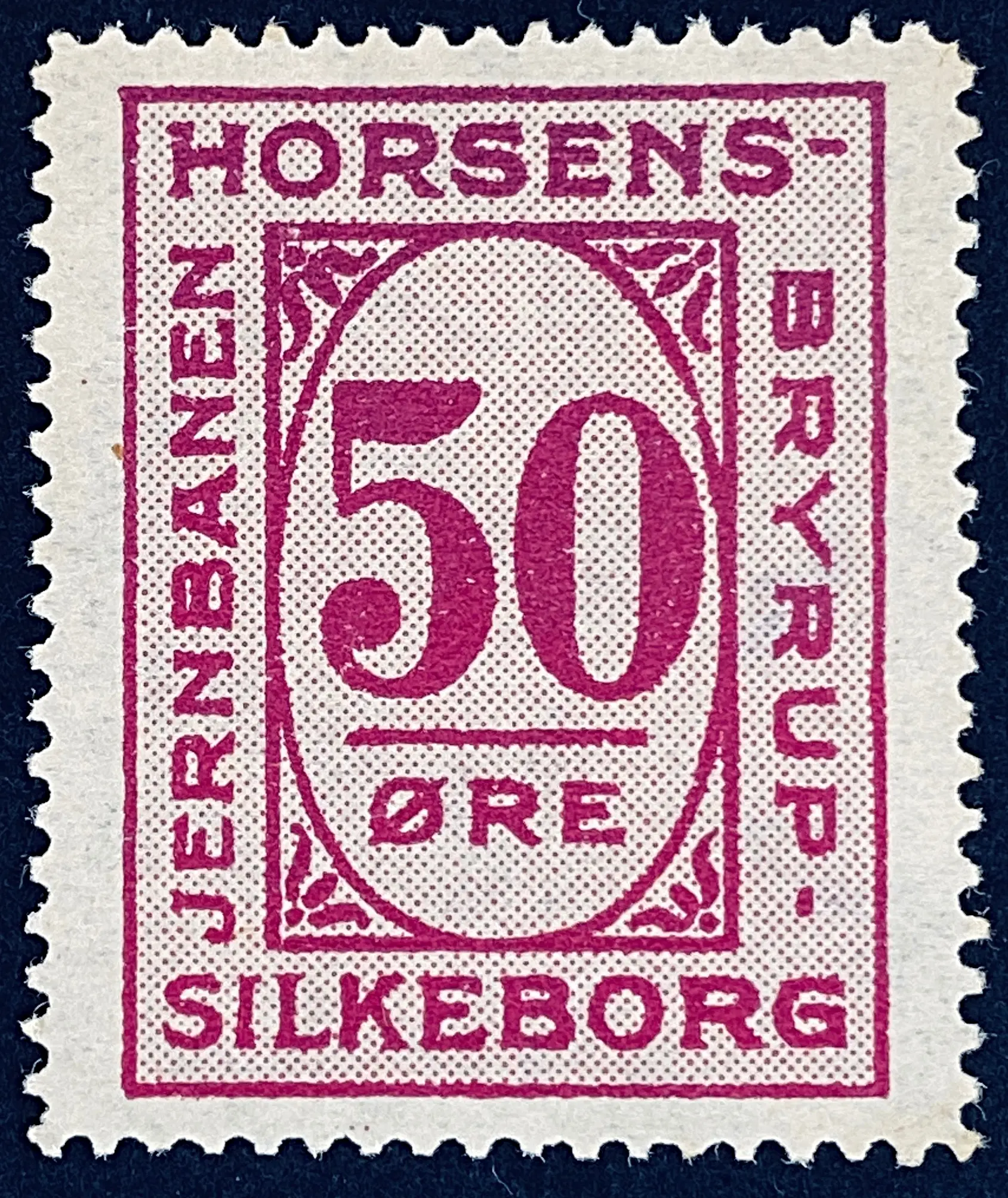HBS 23 - 50 Øre - Rødviolet nuance.