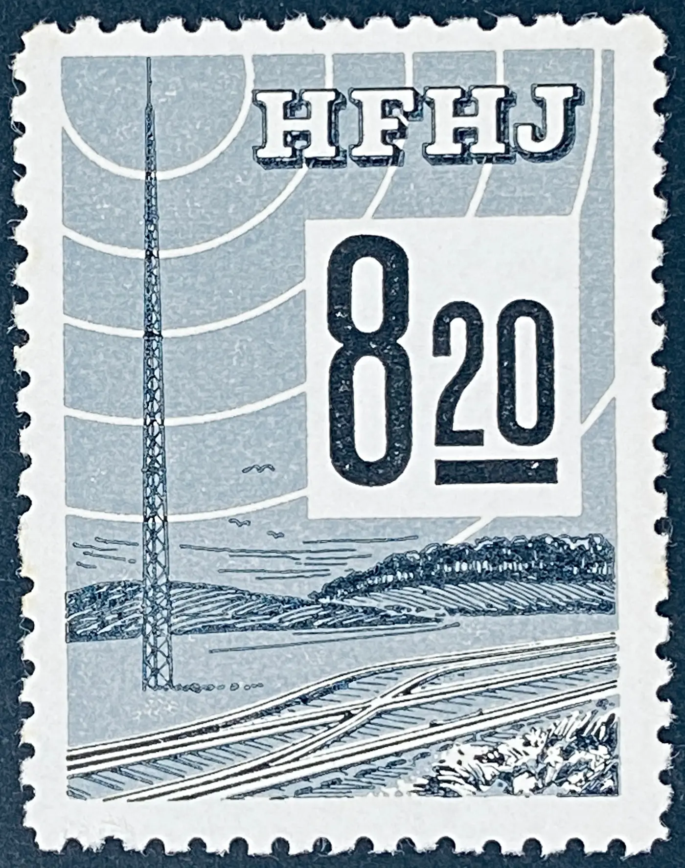 HFHJ 148 - 8<sup>20</sup> Kroner Motiv: Radiomast - Grå.