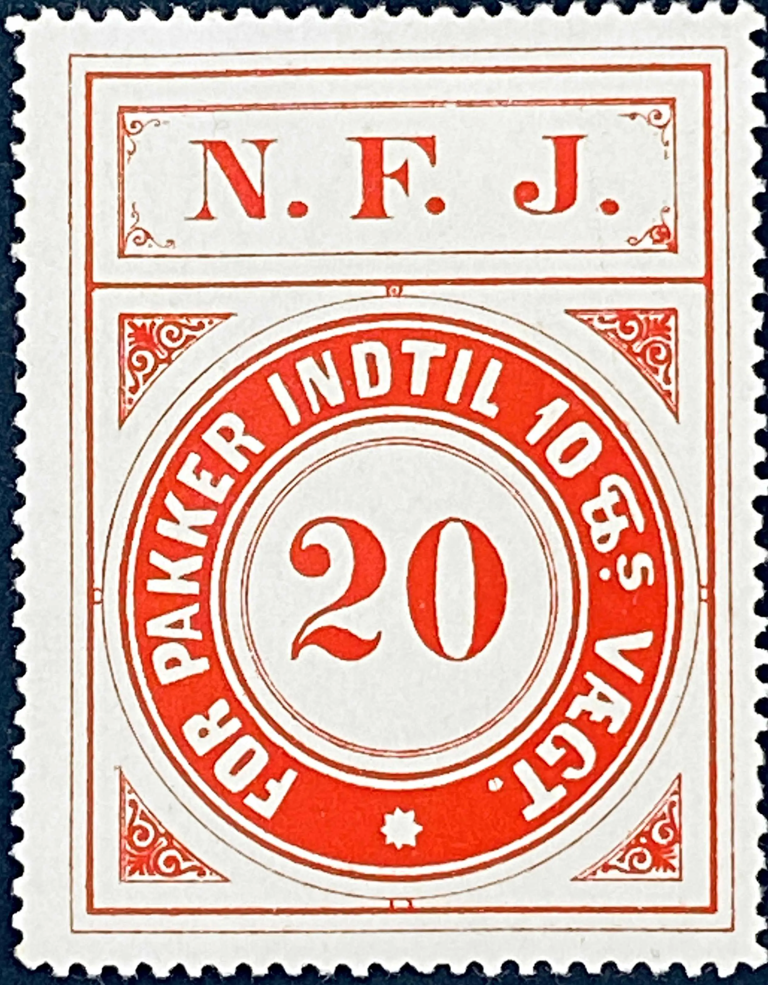 NFJ 2A - 20 Øre - Rød.