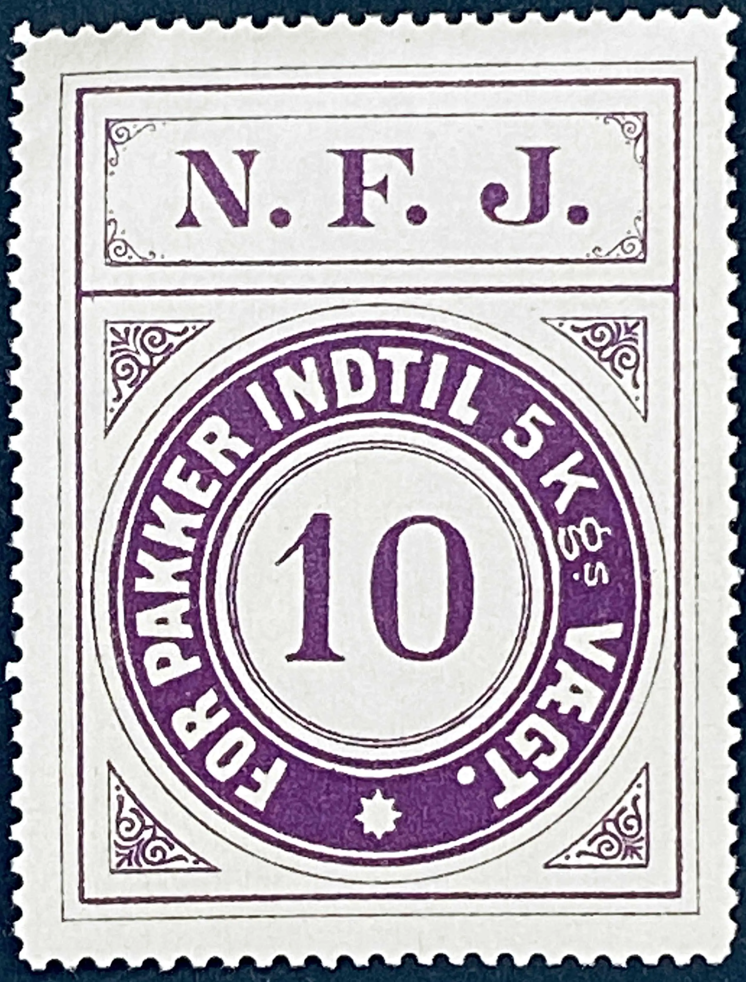 NFJ 5 - 10 Øre - Violet.