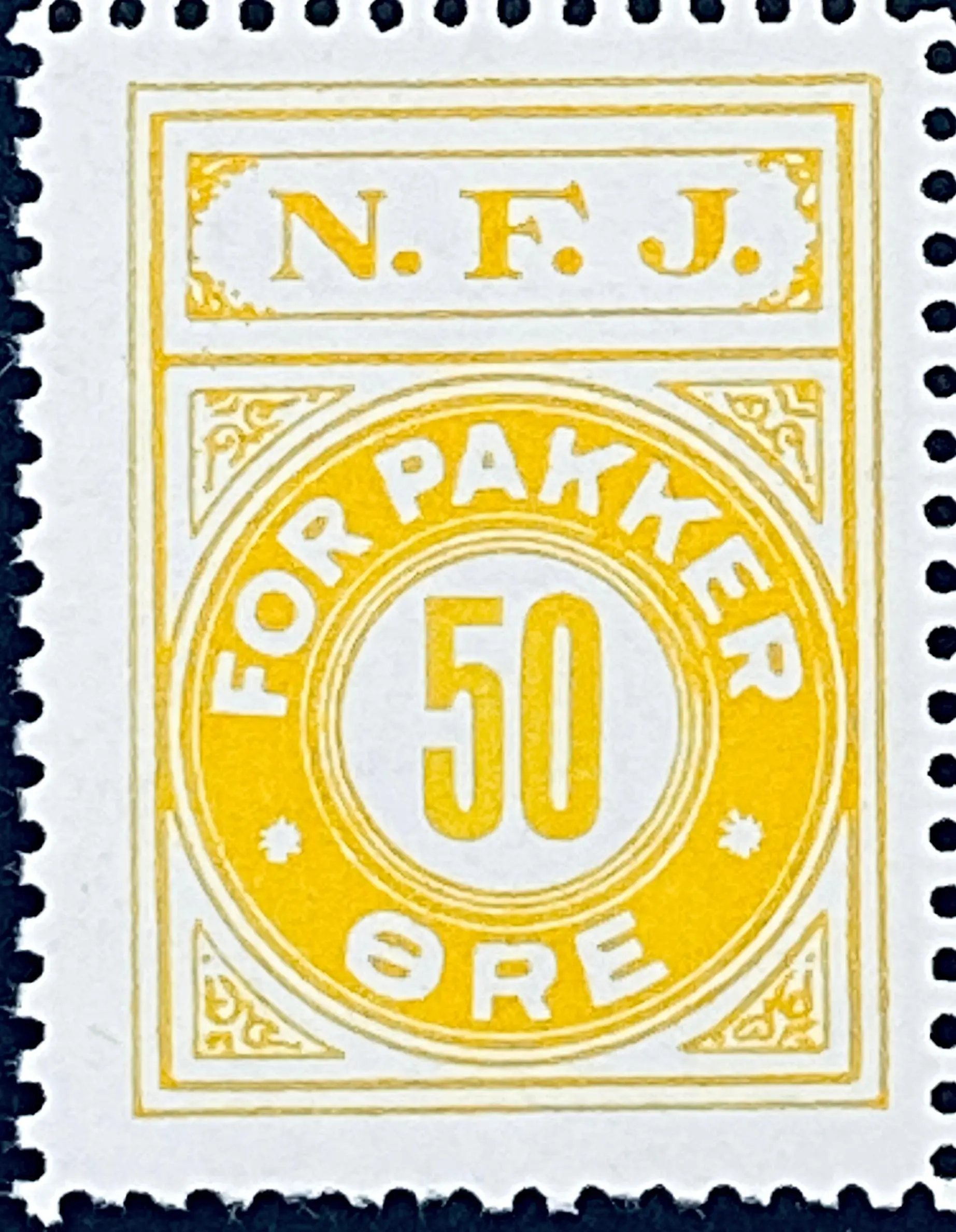 NFJ 27B - 50 Øre - Gul.