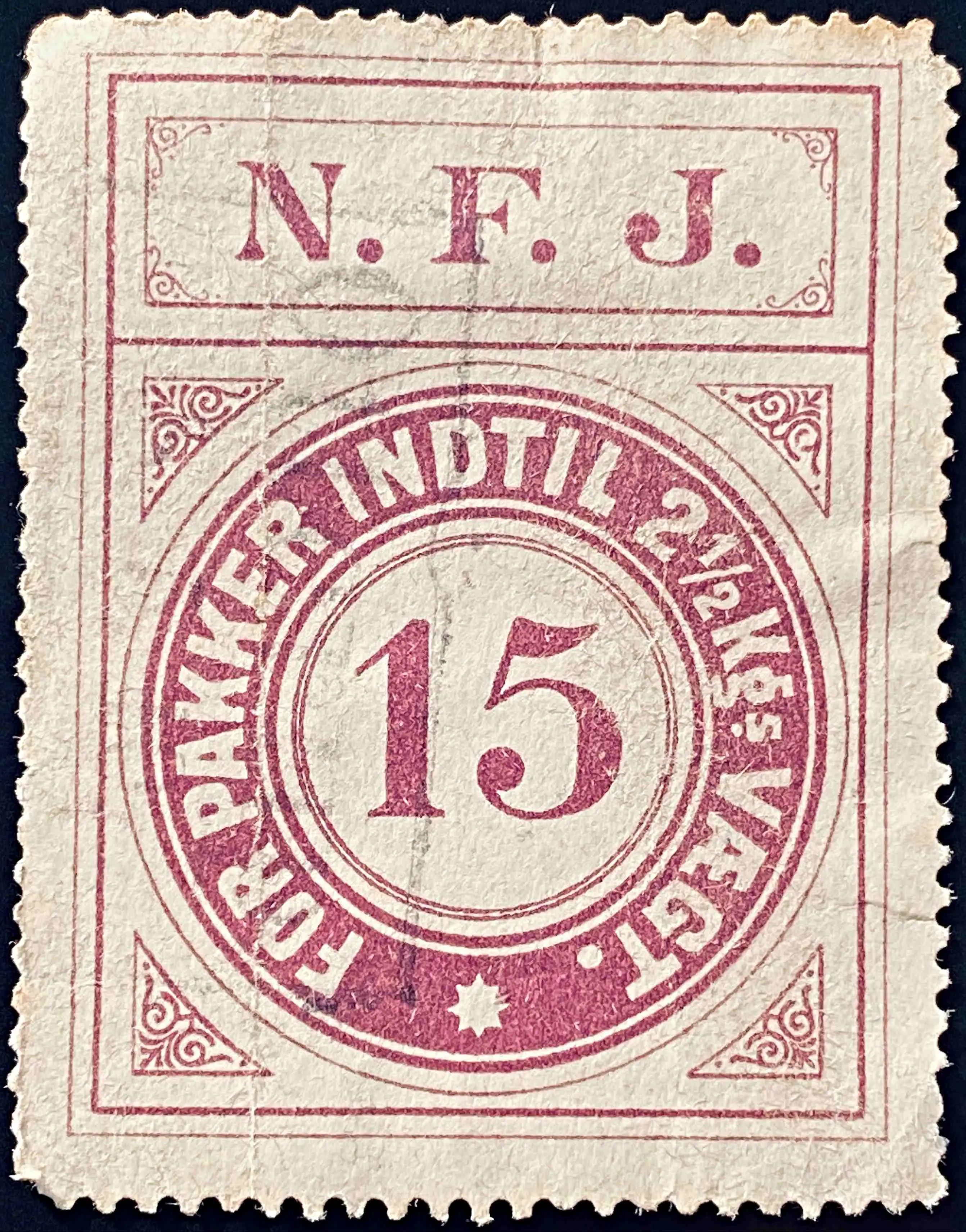 NFJ 6 - 15 Øre - Violet nuance.