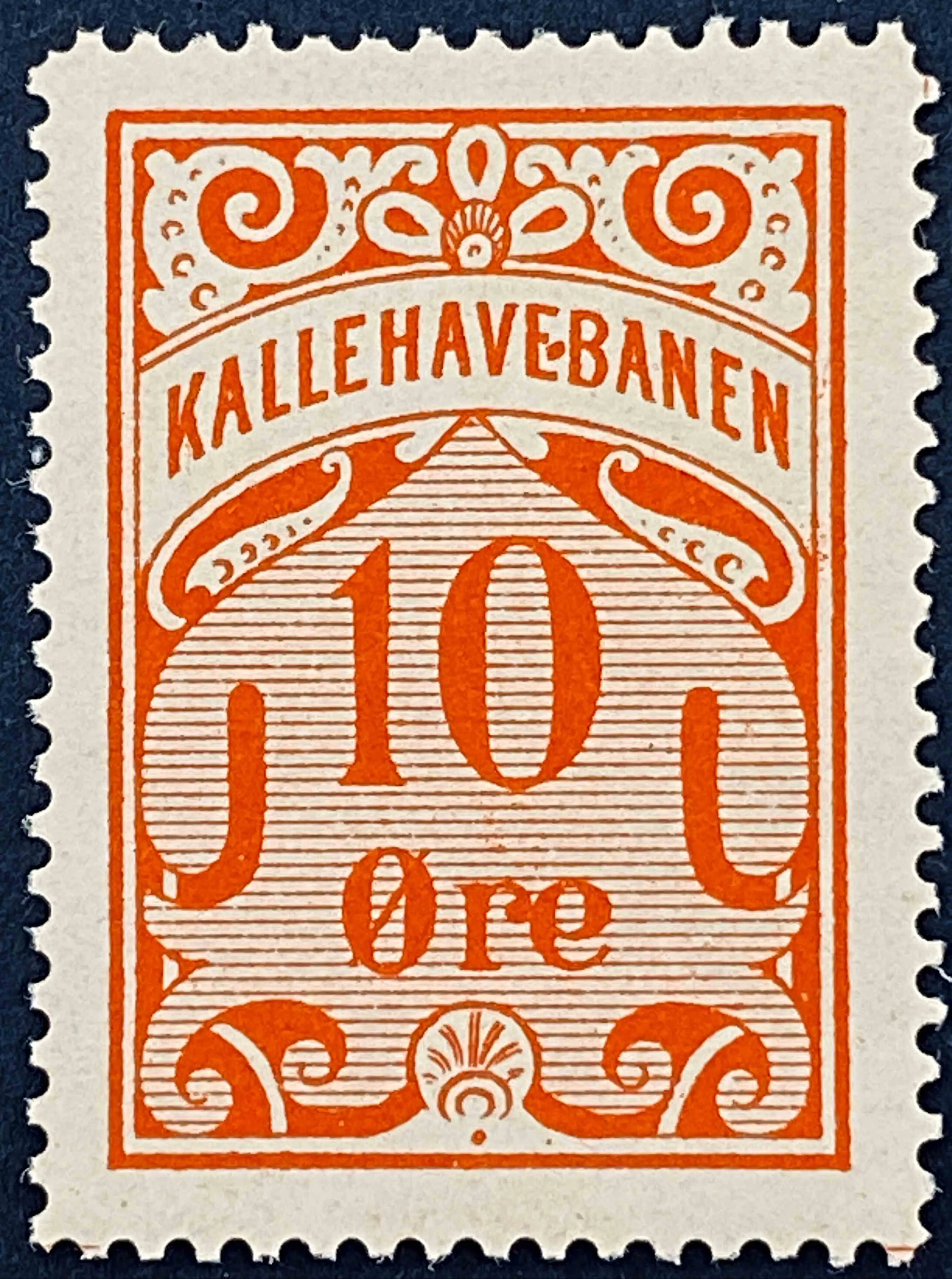 KB 1 - 10 Øre - Rød.