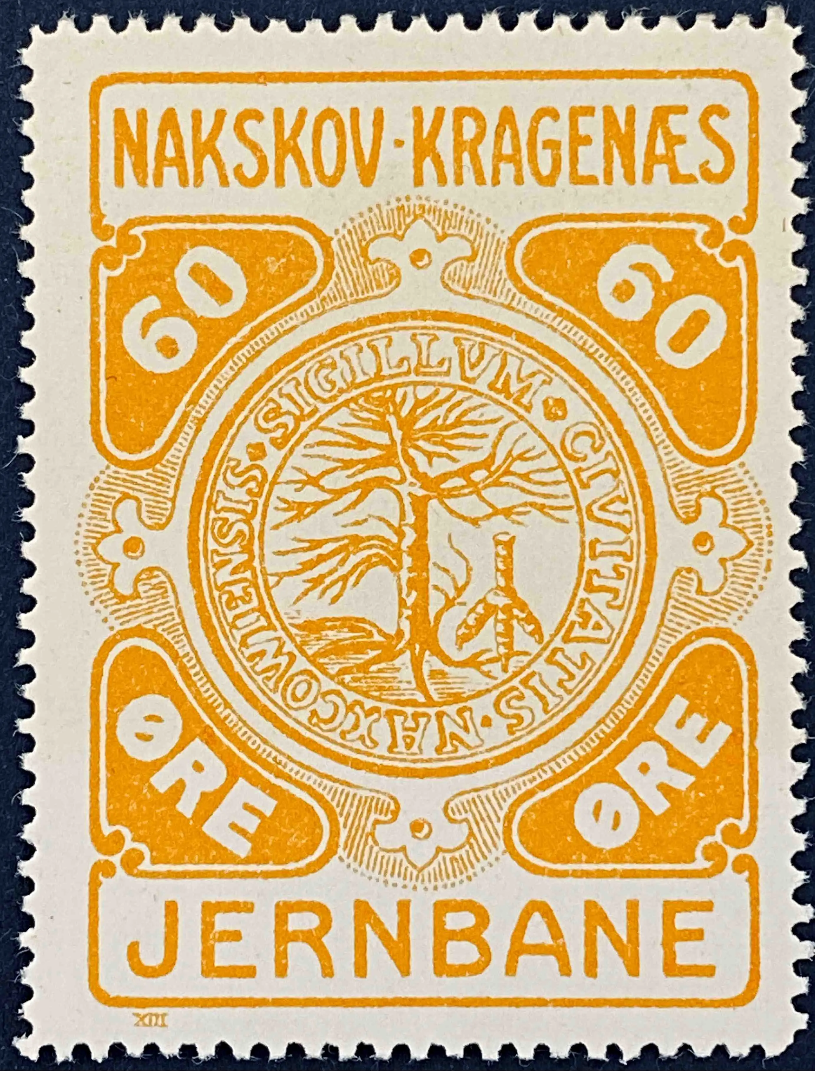 NKJ 12A - 60 Øre - Orange.