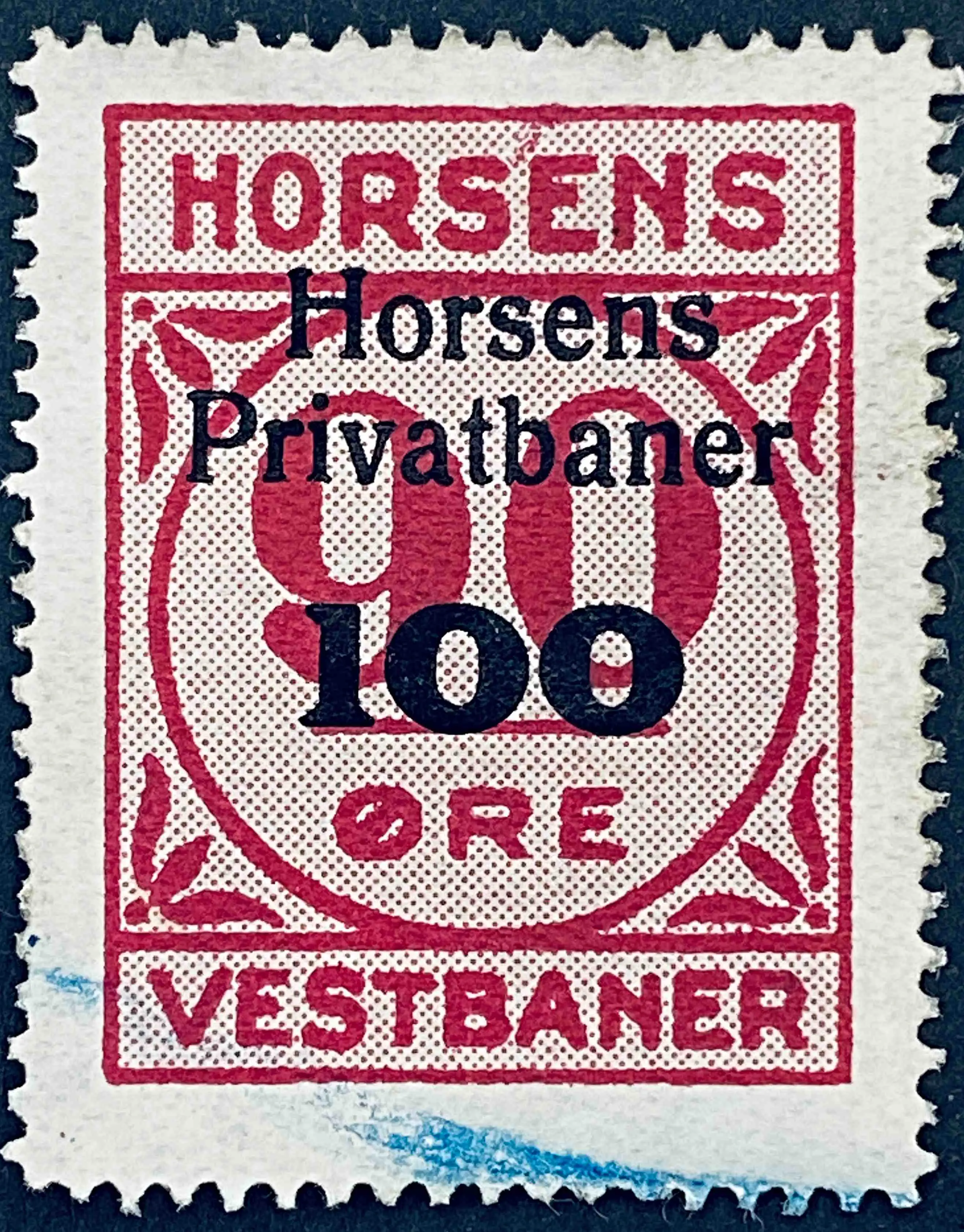 HP 26B - Provisorium (overtryk) 100 øre sort bogtryk på 90 Øre - Brunviolet. HP 26B - Provisorium (overtryk) 100 øre sort bogtryk på 90 Øre - Brunviolet.