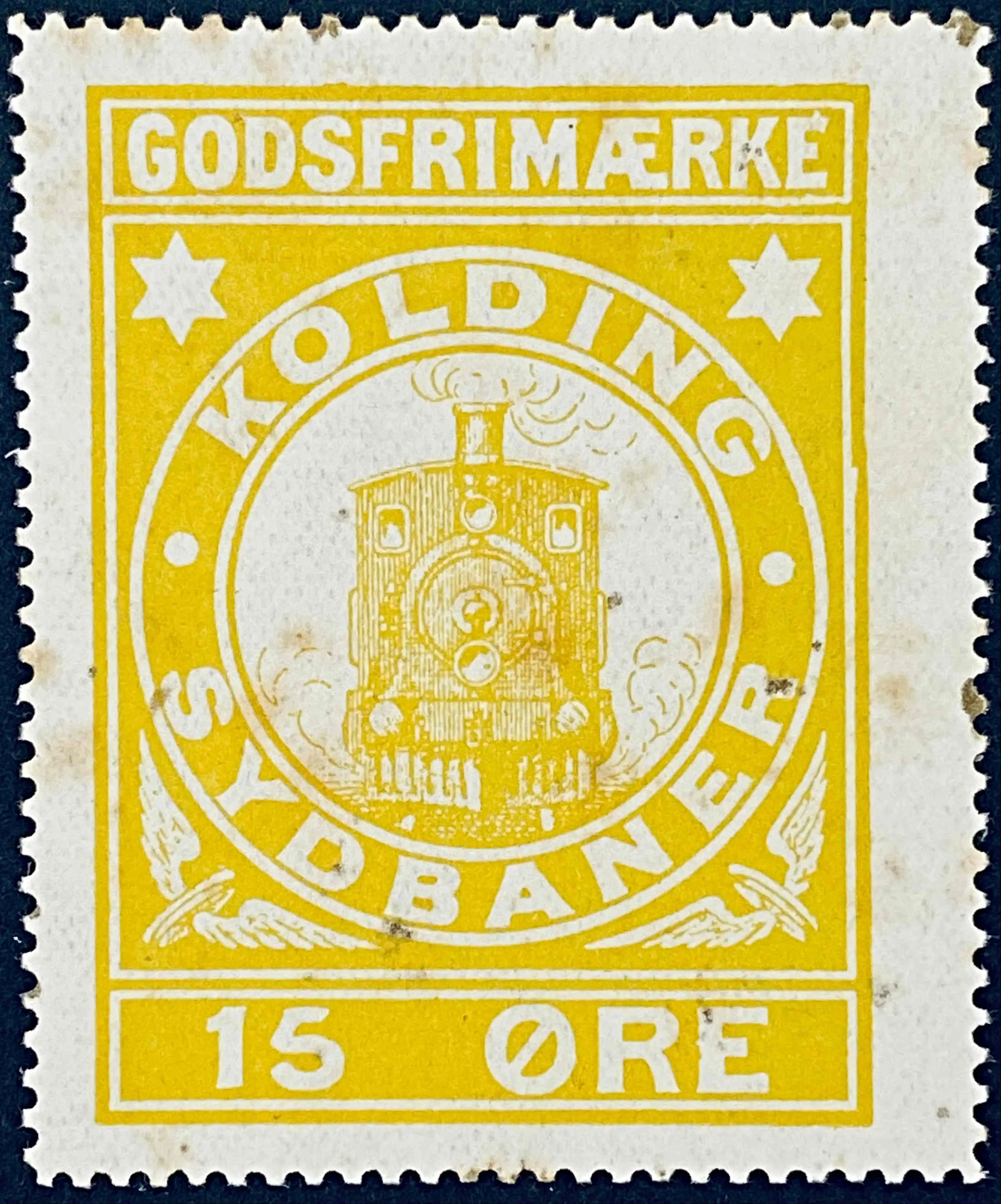 KS 11 - 15 Øre - Gul.