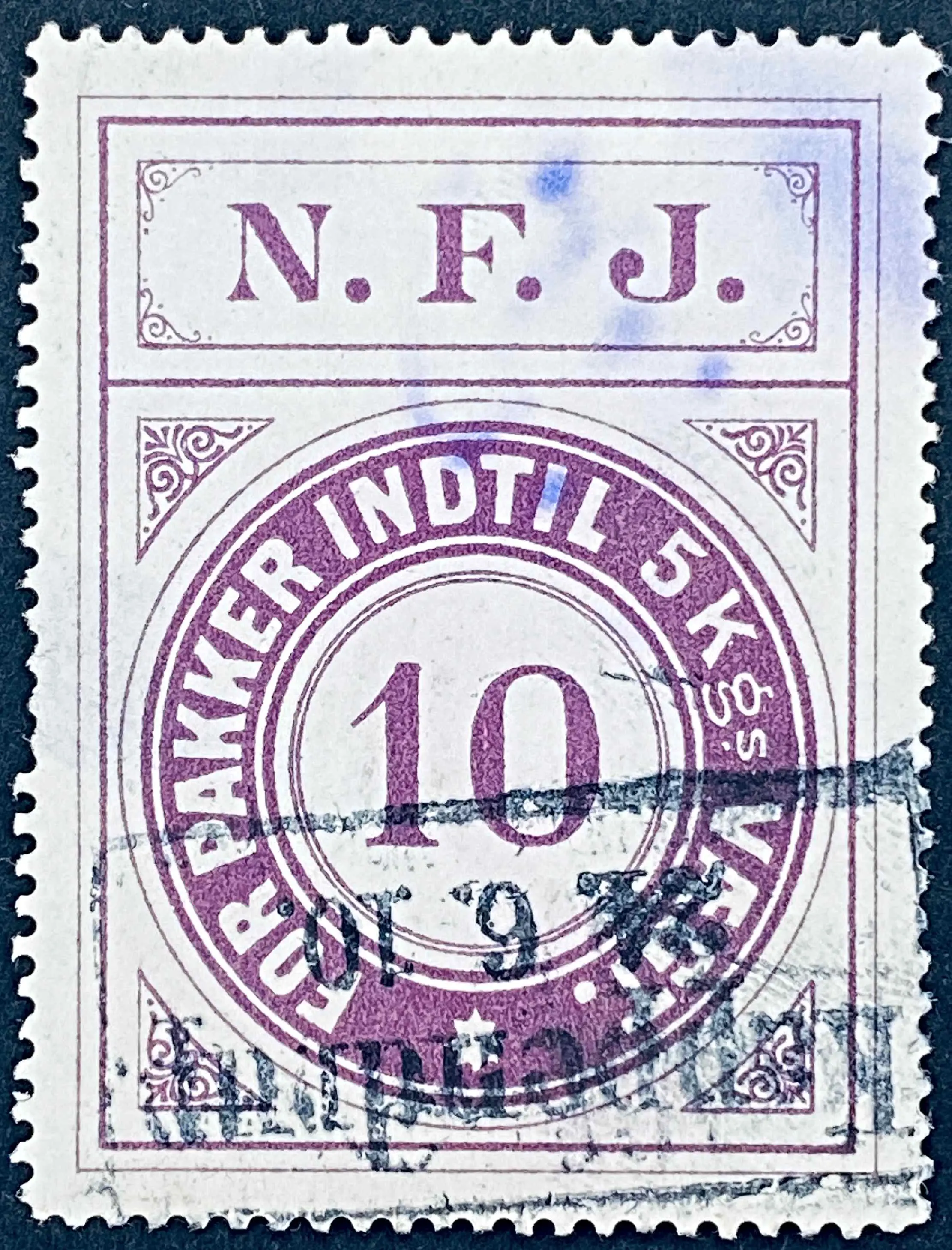 NFJ 5 - 10 Øre - Violet.