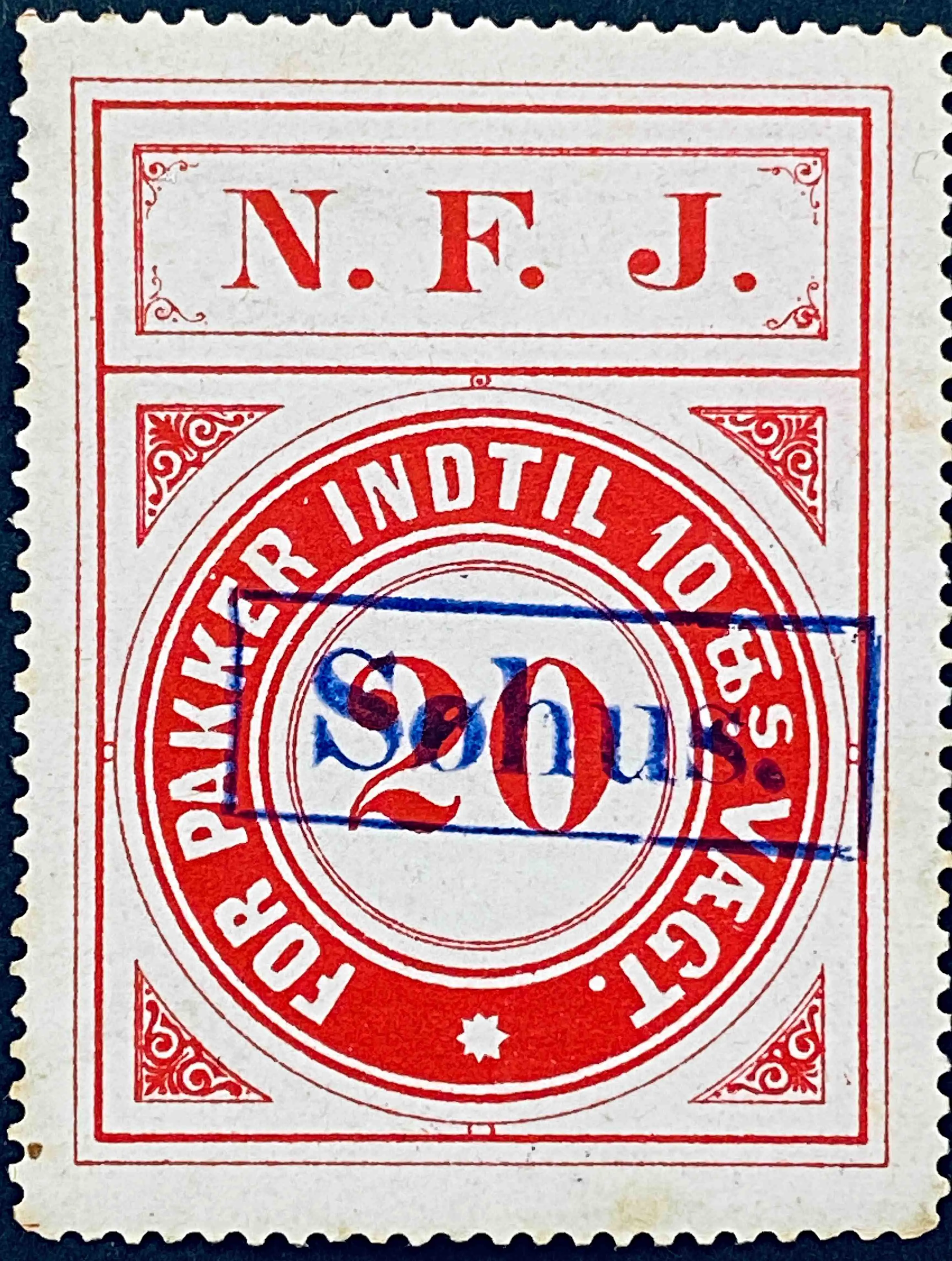 NFJ 2A - 20 Øre - Rød.