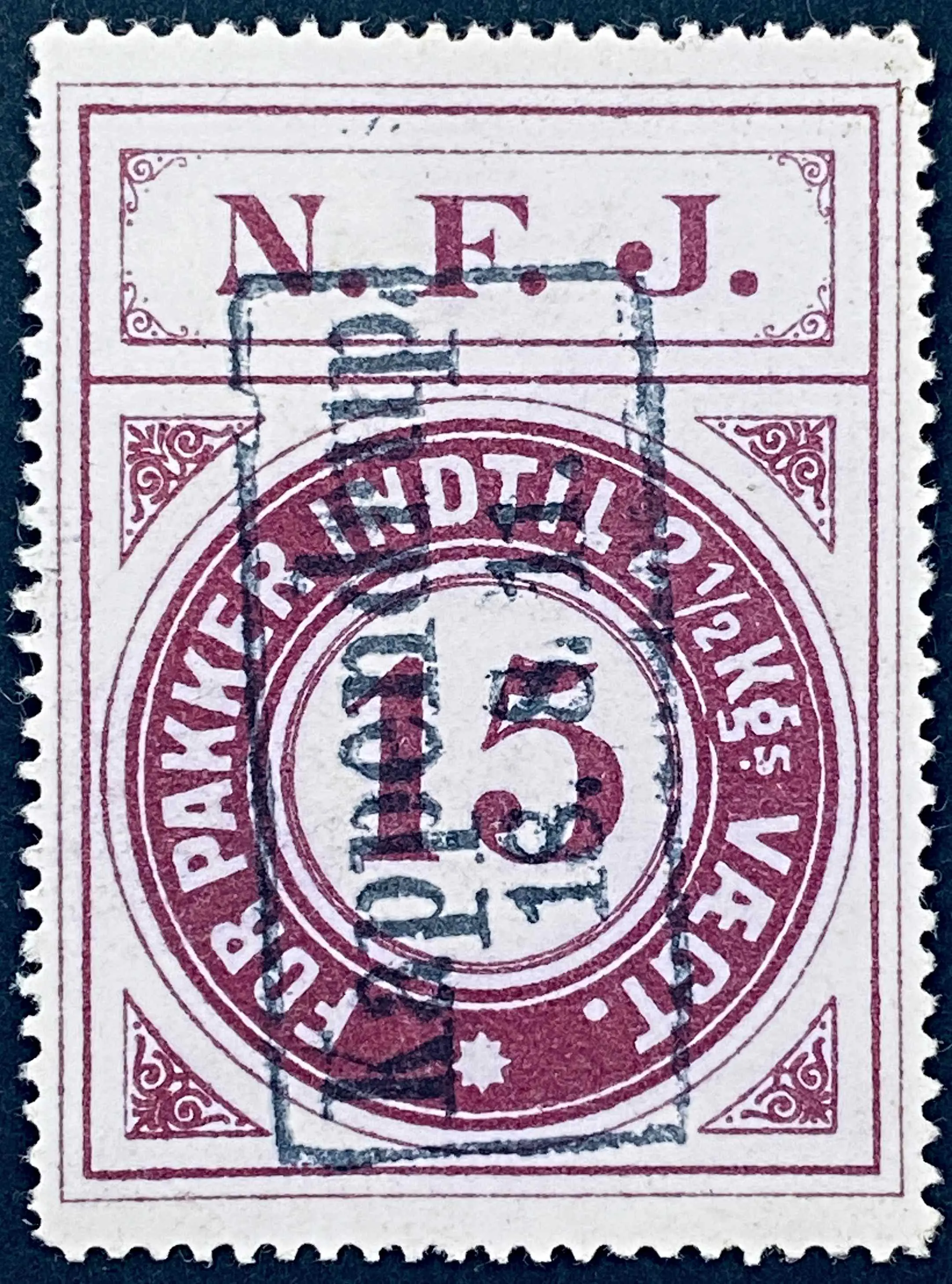 NFJ 6 - 15 Øre - Violet nuance.