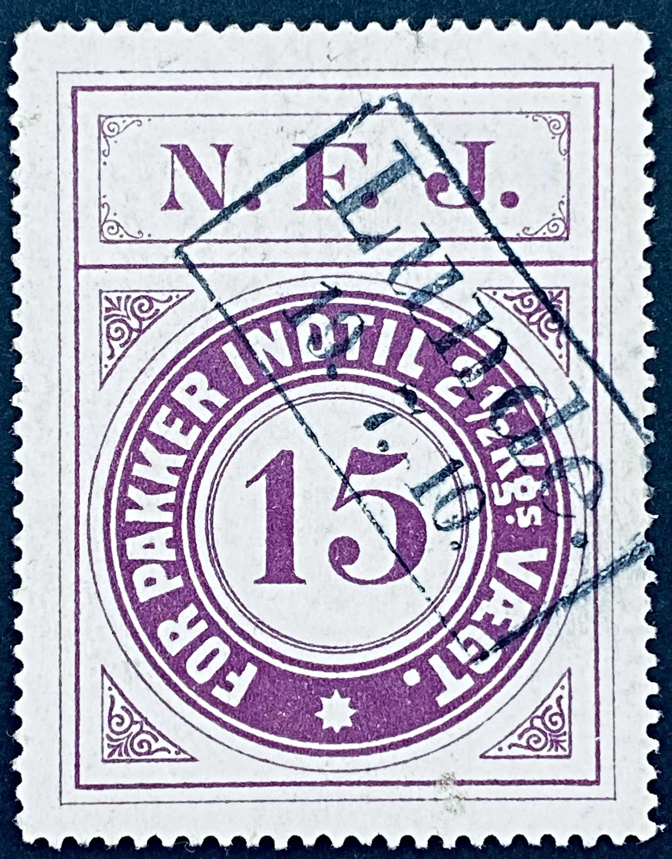 NFJ 6 - 15 Øre - Violet nuance.