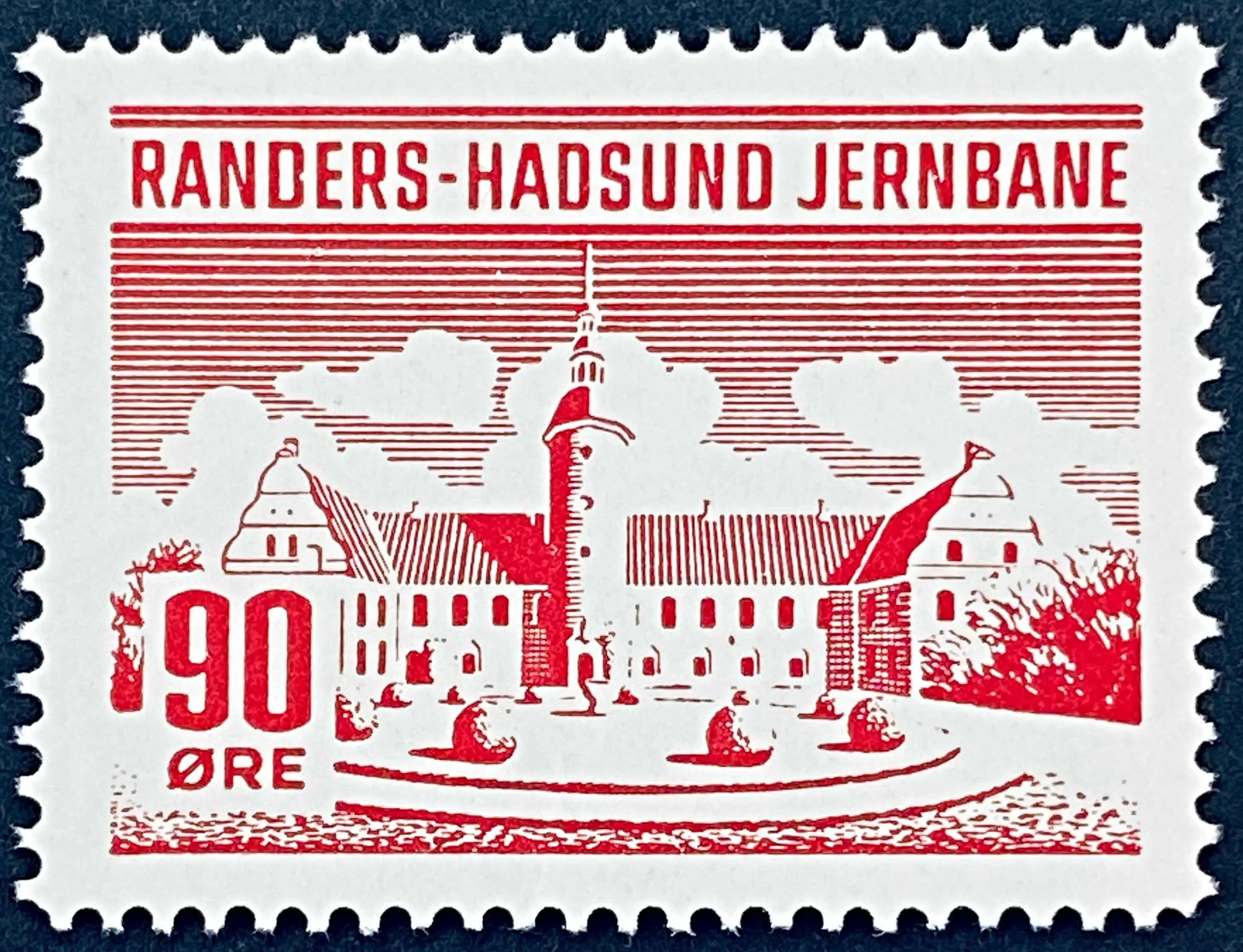 RHJ 80 - 90 Øre - Rød.