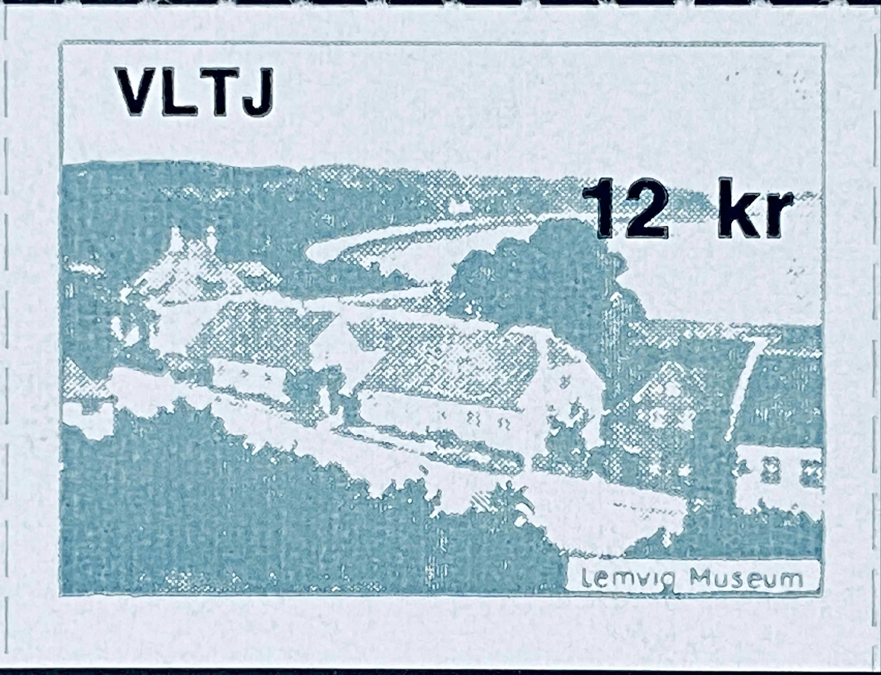 VLTJ 82D - 12 Kroner Motiv: Lemvig Museum - Grå.