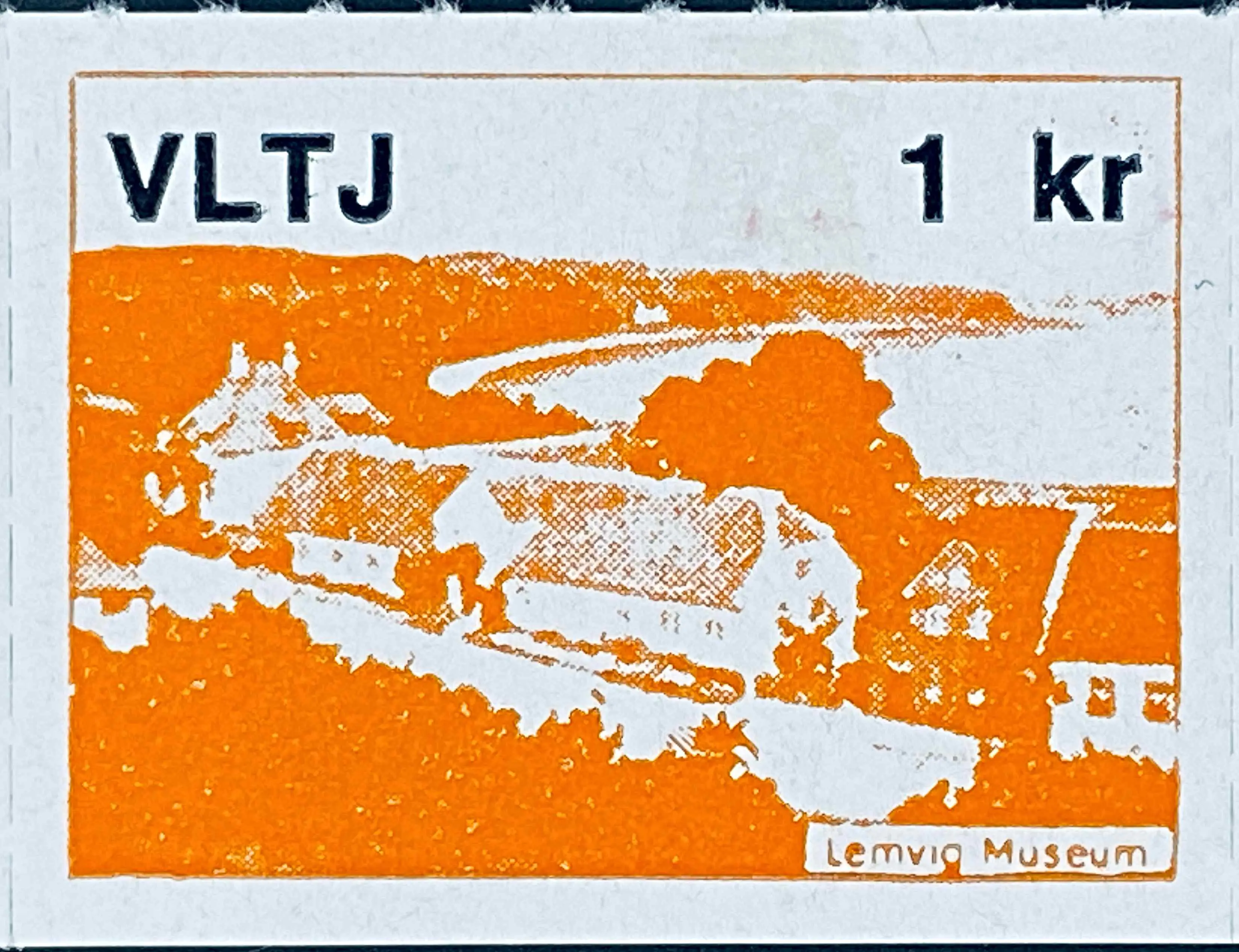 VLTJ 88D - 1 Kroner Motiv: Lemvig Museum - Orange.