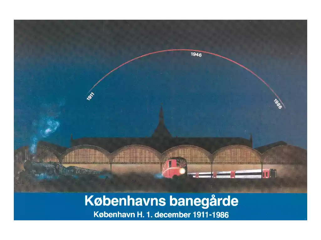 Københavns banegårde: København H. 1. dec. 1911-1986.