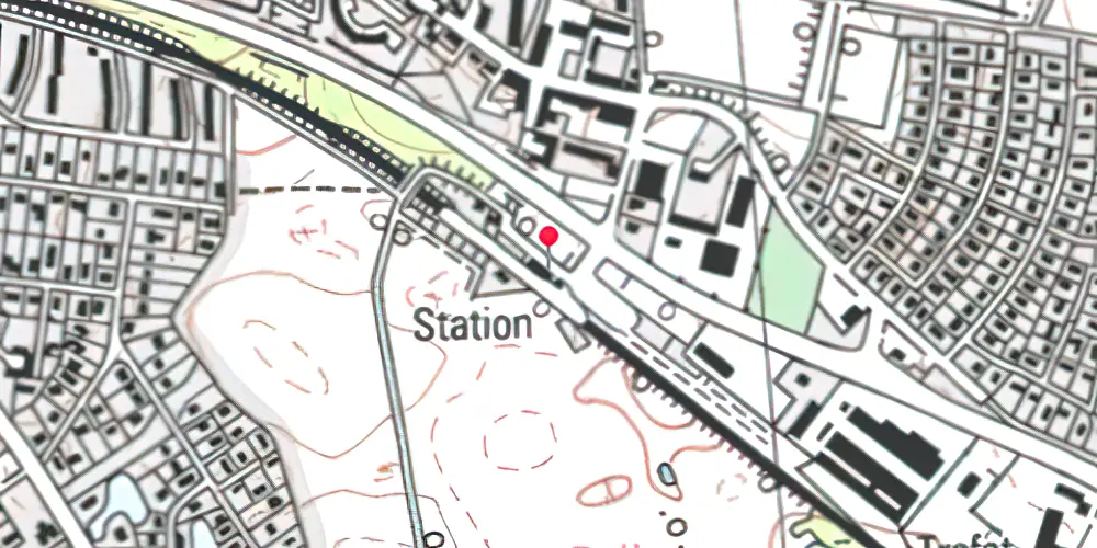 Historisk kort over Måløv Station