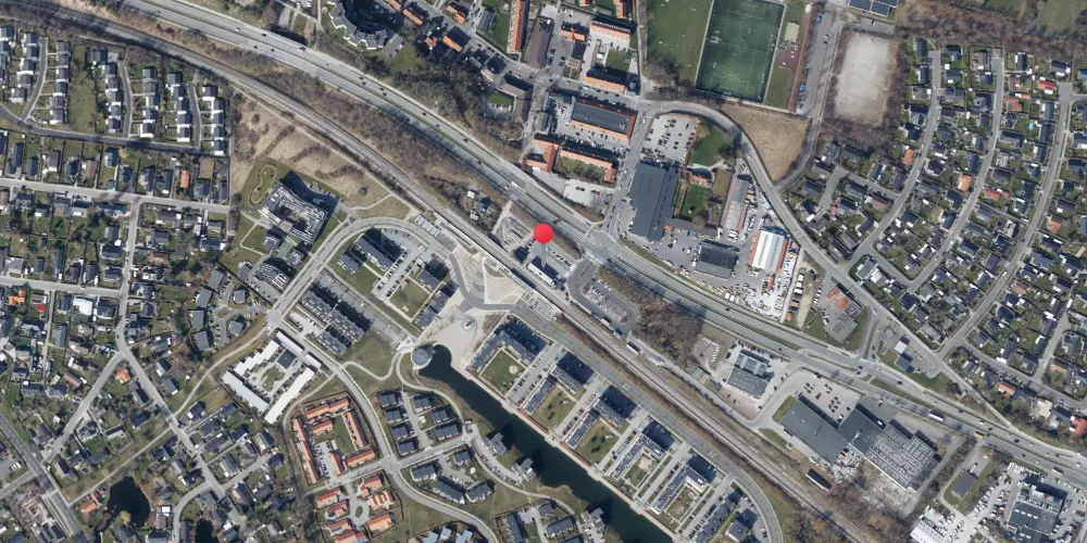 Historisk kort over Måløv Station Historisk kort over Måløv Station