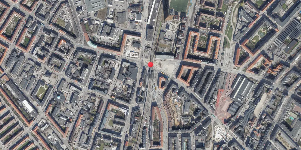 Historisk kort over Nørrebro Station
