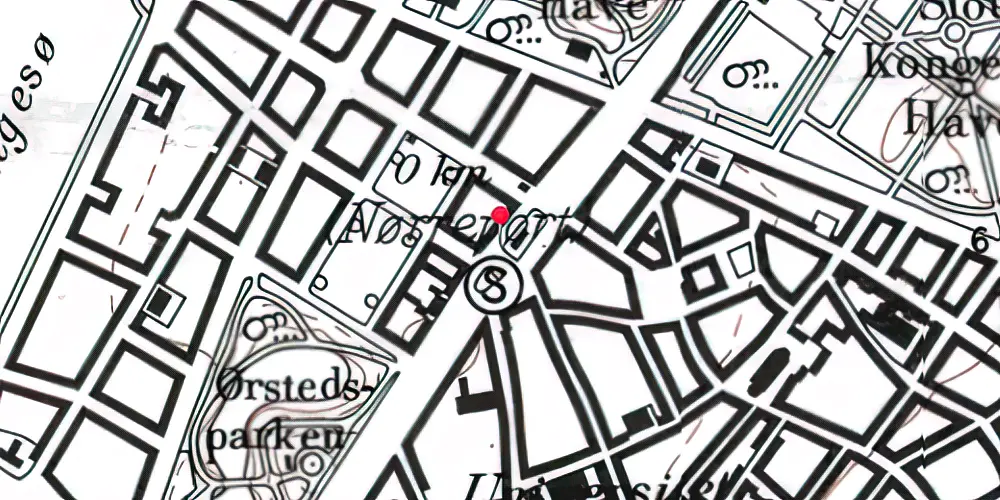 Historisk kort over Nørreport Station Historisk kort over Nørreport Station
