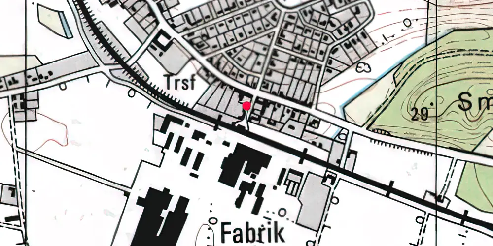 Historisk kort over Pindstrup Station Historisk kort over Pindstrup Station