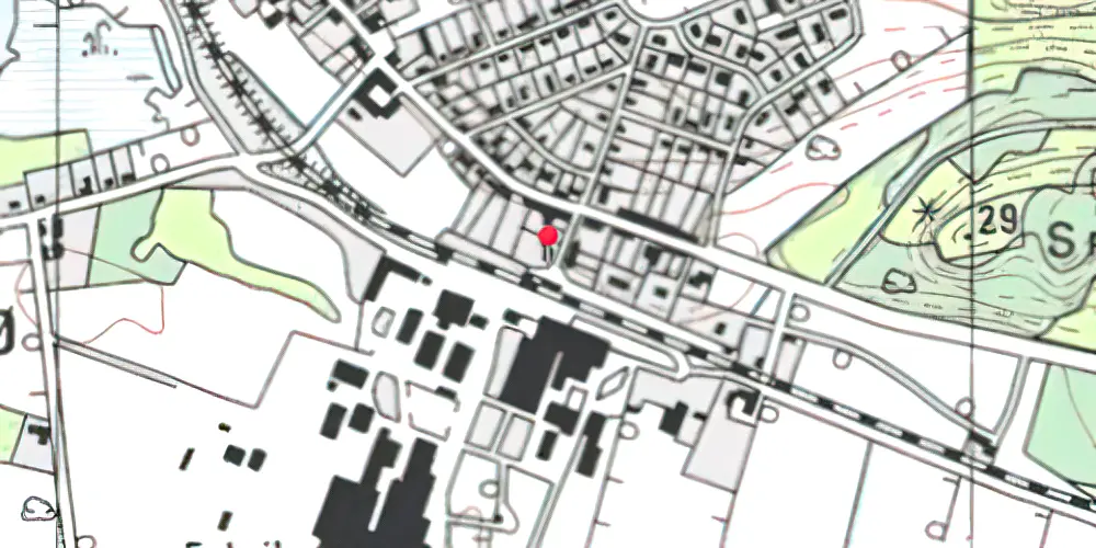 Historisk kort over Pindstrup Station Historisk kort over Pindstrup Station