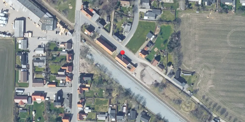 Historisk kort over Ramme Station Historisk kort over Ramme Station