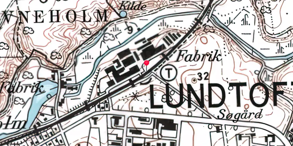 Historisk kort over Ravnholm Holdeplads Historisk kort over Ravnholm Holdeplads