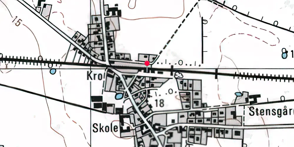 Historisk kort over Hyllinge Station Historisk kort over Hyllinge Station