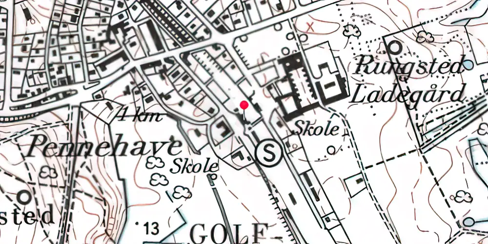 Historisk kort over Rungsted Kyst Station