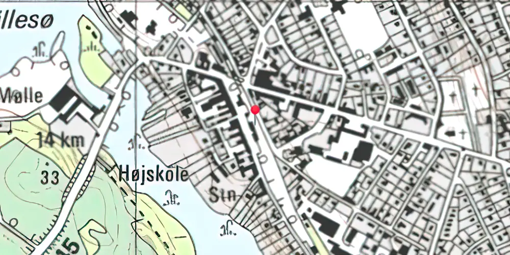 Historisk kort over Ry Station Historisk kort over Ry Station