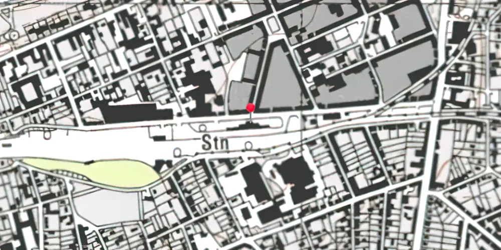 Historisk kort over Silkeborg Station Historisk kort over Silkeborg Station