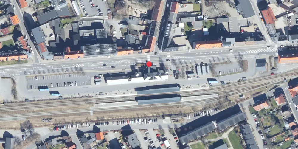 Historisk kort over Silkeborg Station Historisk kort over Silkeborg Station