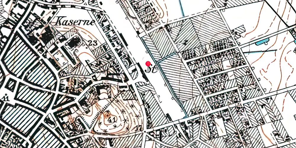 Historisk kort over Næstved Station Historisk kort over Næstved Station