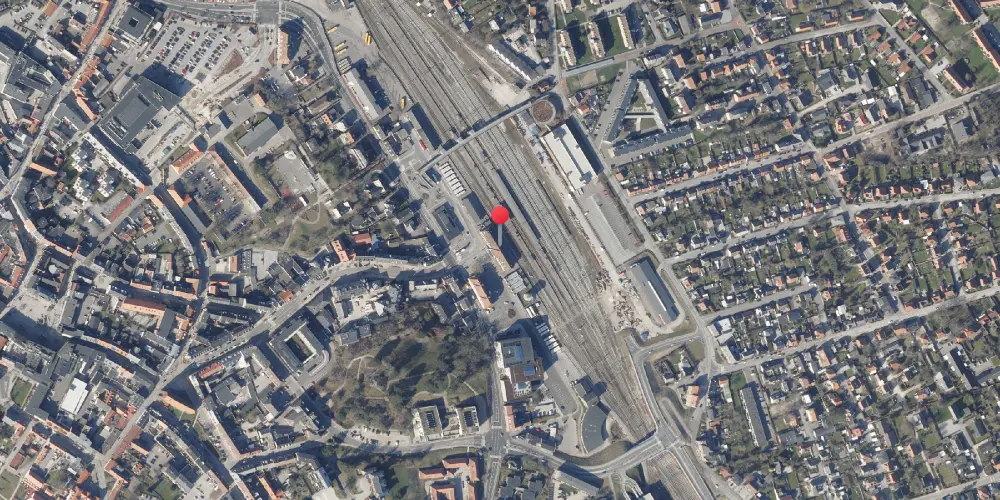 Historisk kort over Næstved Station Historisk kort over Næstved Station