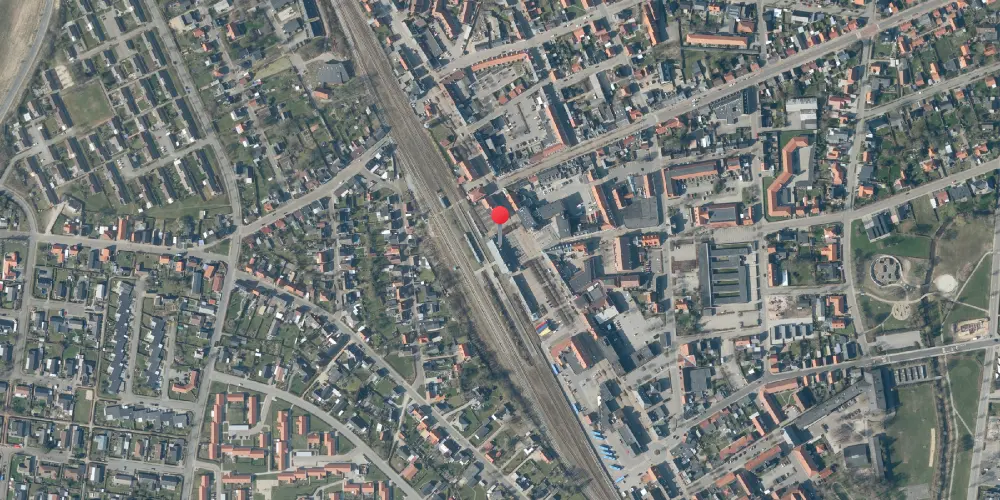 Historisk kort over Skjern Station Historisk kort over Skjern Station