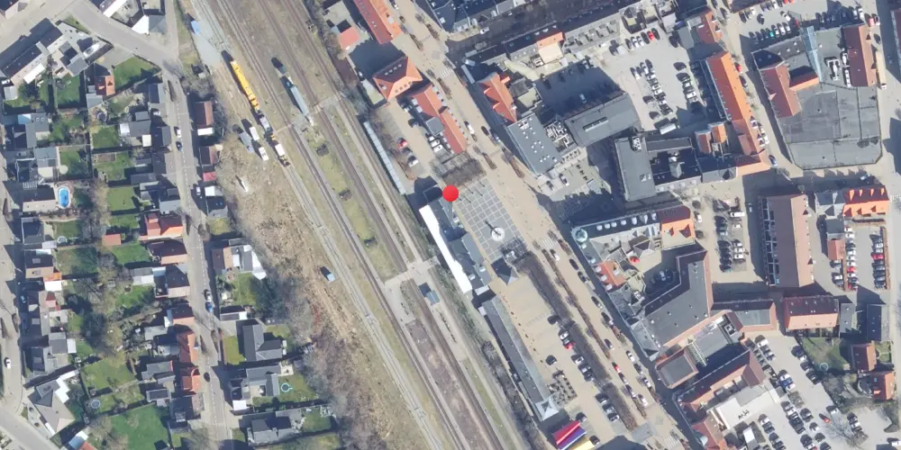 Historisk kort over Skjern Station Historisk kort over Skjern Station