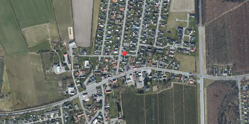 Historisk kort over Skrydstrup Stationskro Historisk kort over Skrydstrup Stationskro