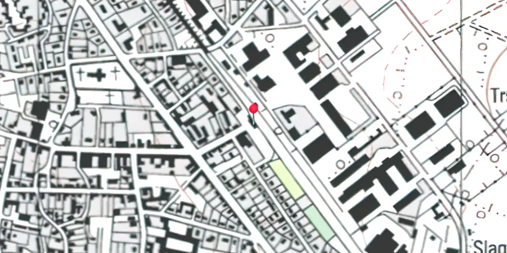 Historisk kort over Skærbæk Station Historisk kort over Skærbæk Station