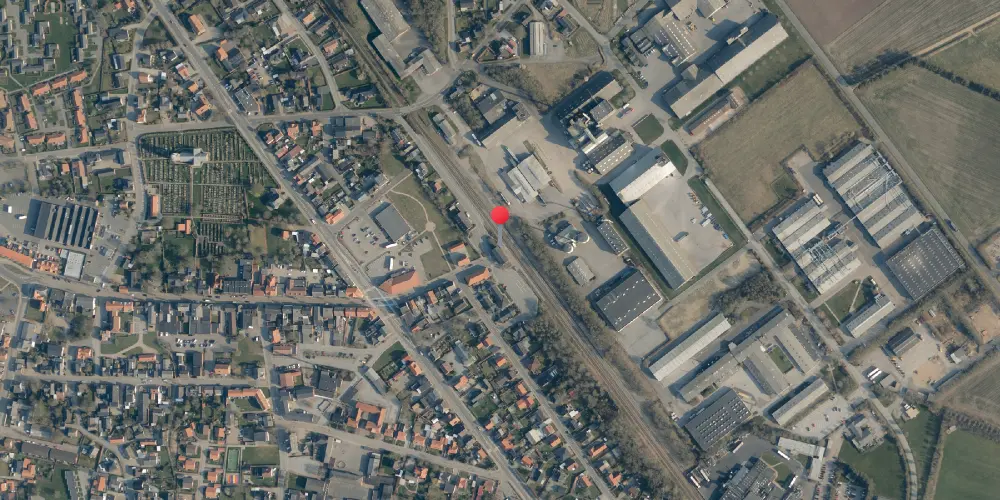 Historisk kort over Skærbæk Station Historisk kort over Skærbæk Station