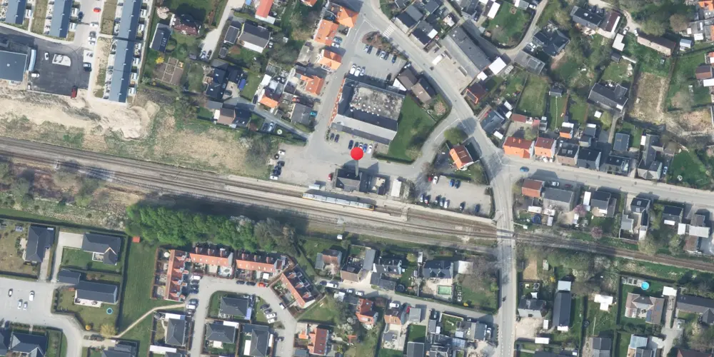 Historisk kort over Skævinge Station Historisk kort over Skævinge Station