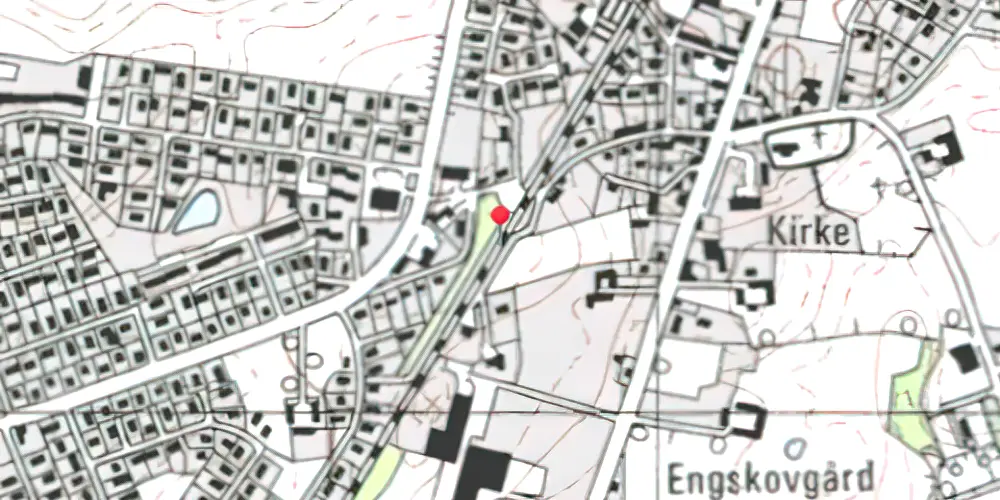 Historisk kort over Skødstrup Trinbræt [1979-2016]