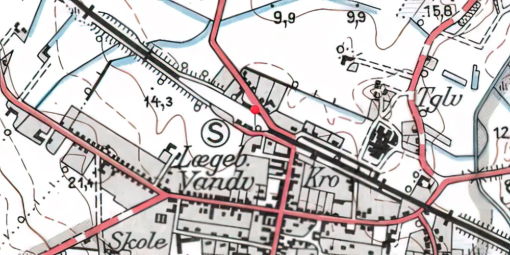 Historisk kort over Stoholm Station Historisk kort over Stoholm Station
