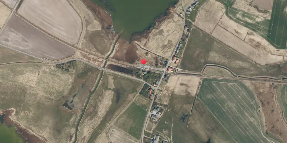 Historisk kort over Strande Station Historisk kort over Strande Station