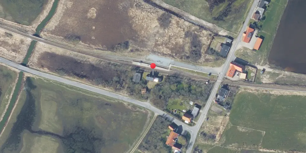 Historisk kort over Strande Station Historisk kort over Strande Station