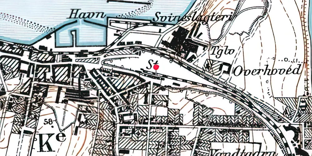 Historisk kort over Struer Station Historisk kort over Struer Station