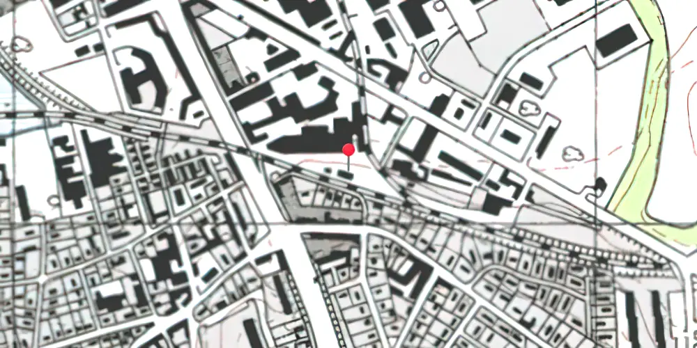 Historisk kort over Strømmen Station Historisk kort over Strømmen Station